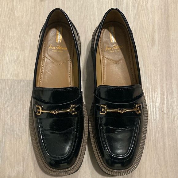 Sam Edelman Shoes - Sam Edelman Chunky Laurs Platform Lug Sole Loafers Size 8.5 Worn Brown and Black